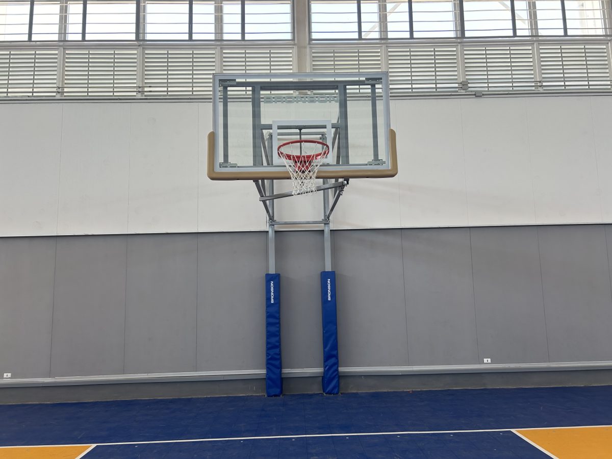 Nuevos aros profesionales para la práctica del básquetbol en nuestro gimnasio